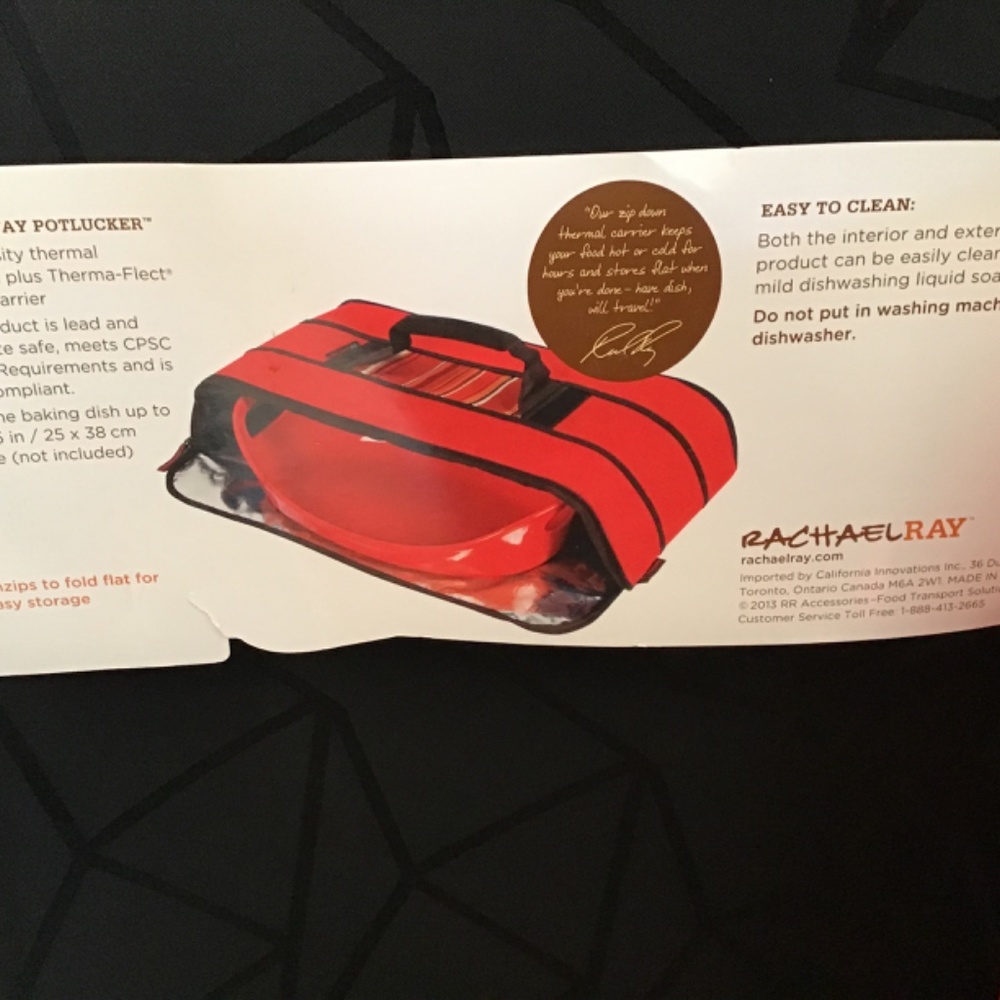 NWT Rachael  Ray Stow-a-way Potlucker, Thermal Insulation - Picture 3 of 10